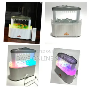 Aromatherapy Rain Cloud Humidifier + Raindrop Effect | Crystal Lights