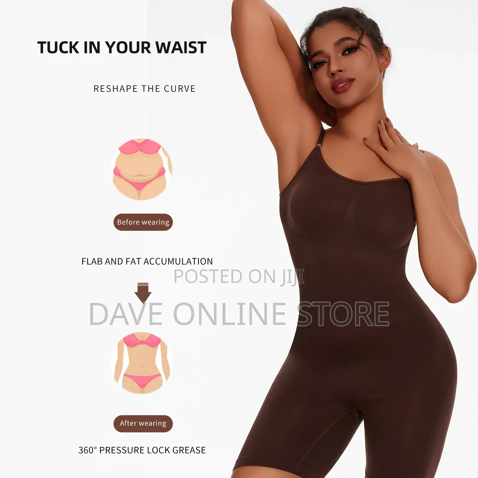 Four Corner Jumpsuit Women's Abdominal Compression Shapewear