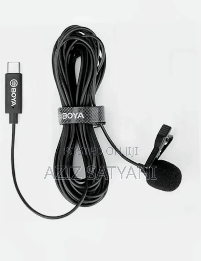 Boya By-m3 Usb Type C Lavalier Lapel Microphone Cable