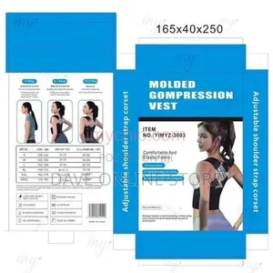 Molded Compression Vest Adjustable Shoulder Strap Corset
