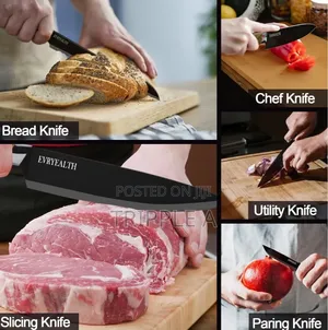 5 Piece Knife Set With Block