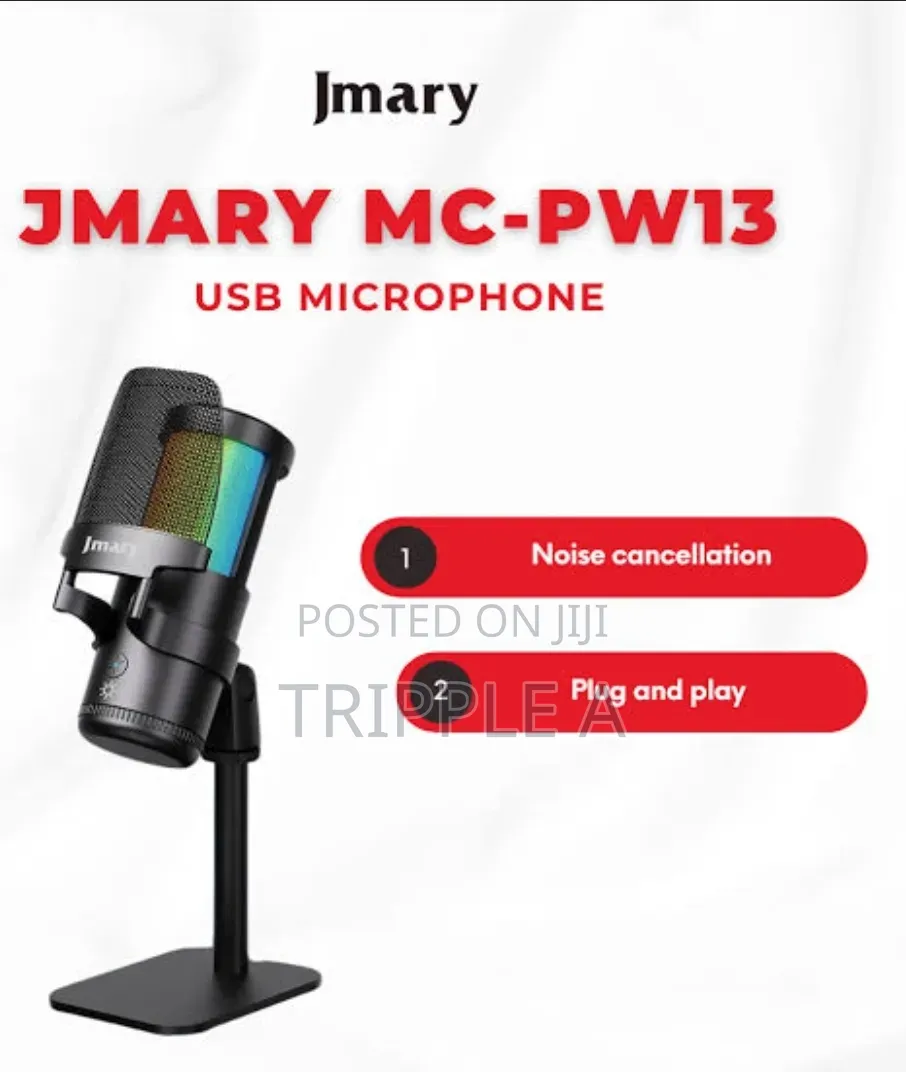 Jmary Mc-Pwi3 RGB Microphone