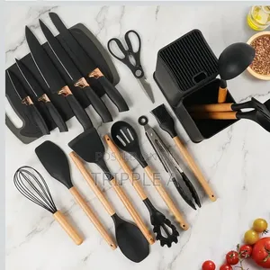 19pcs Silicone Kitchen Cutlery Set
