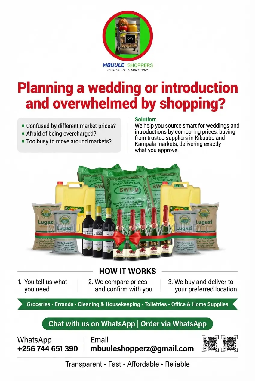 Wedding Introduction Shopping Assistan | Personal Shopper in Kampala