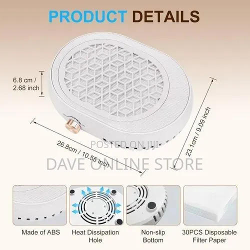 Professional Adjustable Nail Dust Collector