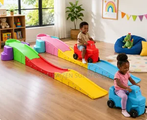 Dual Lane 3-Meter Toddler Ride-on Racing Track With 2 Cars