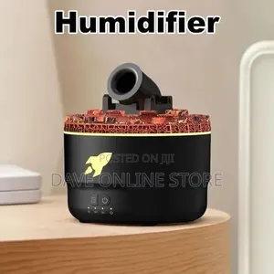 Volcanic Crack Light Cannons Humidifier Aroma Diffuser With Timer -