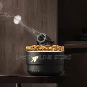 Volcanic Crack Light Cannons Humidifier Aroma Diffuser With Timer -