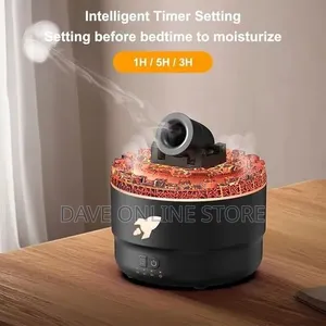Volcanic Crack Light Cannons Humidifier Aroma Diffuser With Timer -