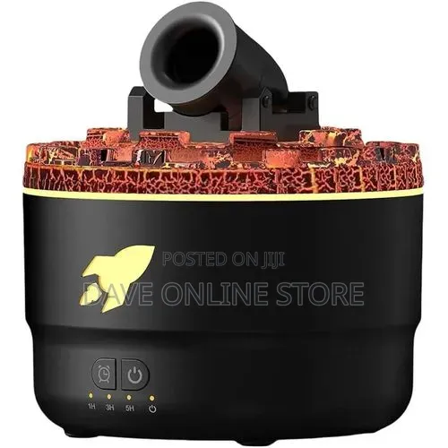 Volcanic Crack Light Cannons Humidifier Aroma Diffuser With Timer -