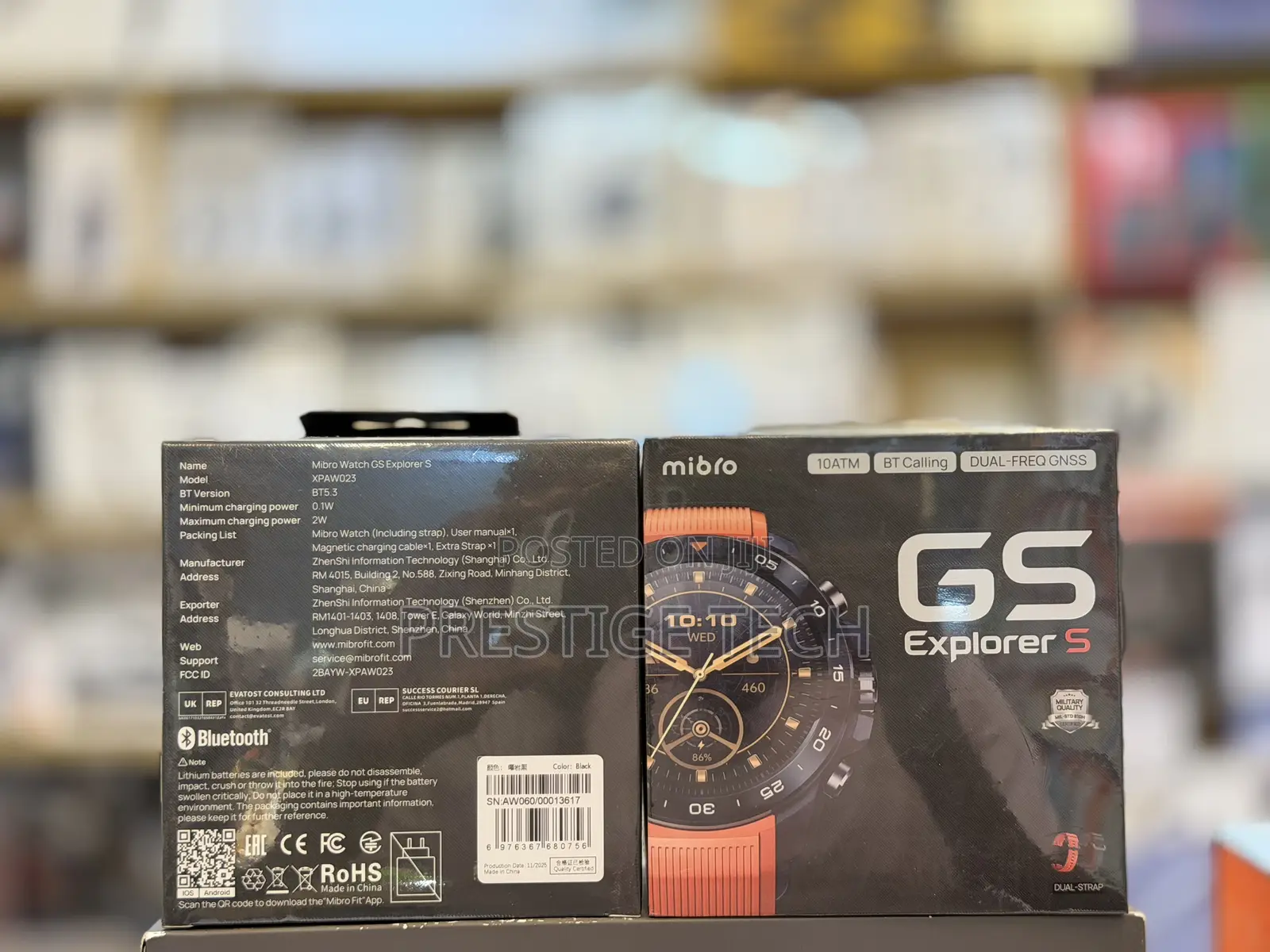 Mibro Gs Explorer S Rugged Military Smartwatch for Men, Ceramic Bezel