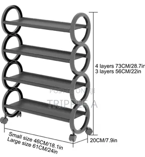 Simple Multi Layer Shoe Rack With Wheels