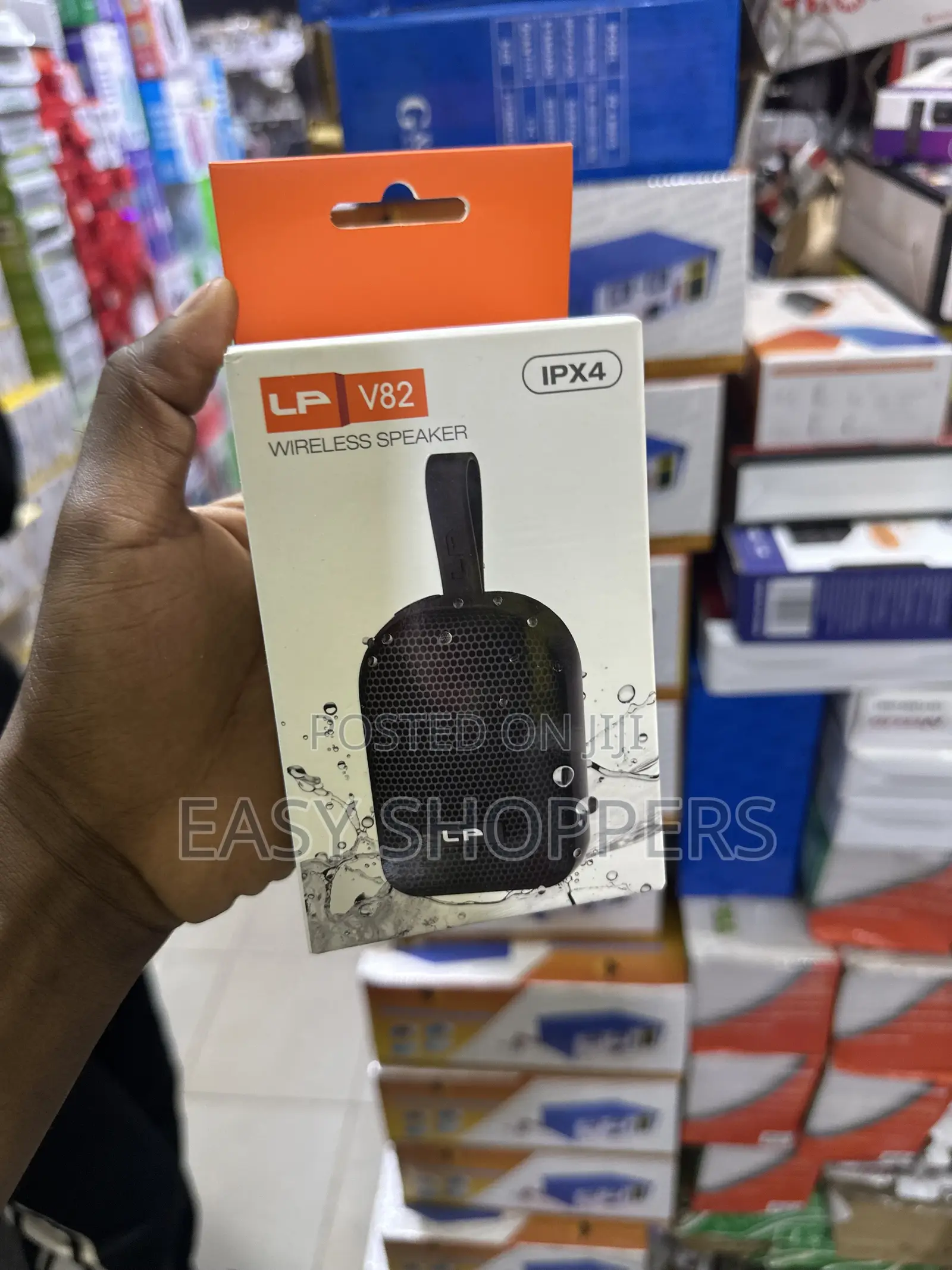 Lp Wireless Speaker, Waterproof Bluetooth Device With Carrying Strap.