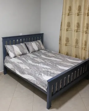 Wooden Bed and Center Table for Sale