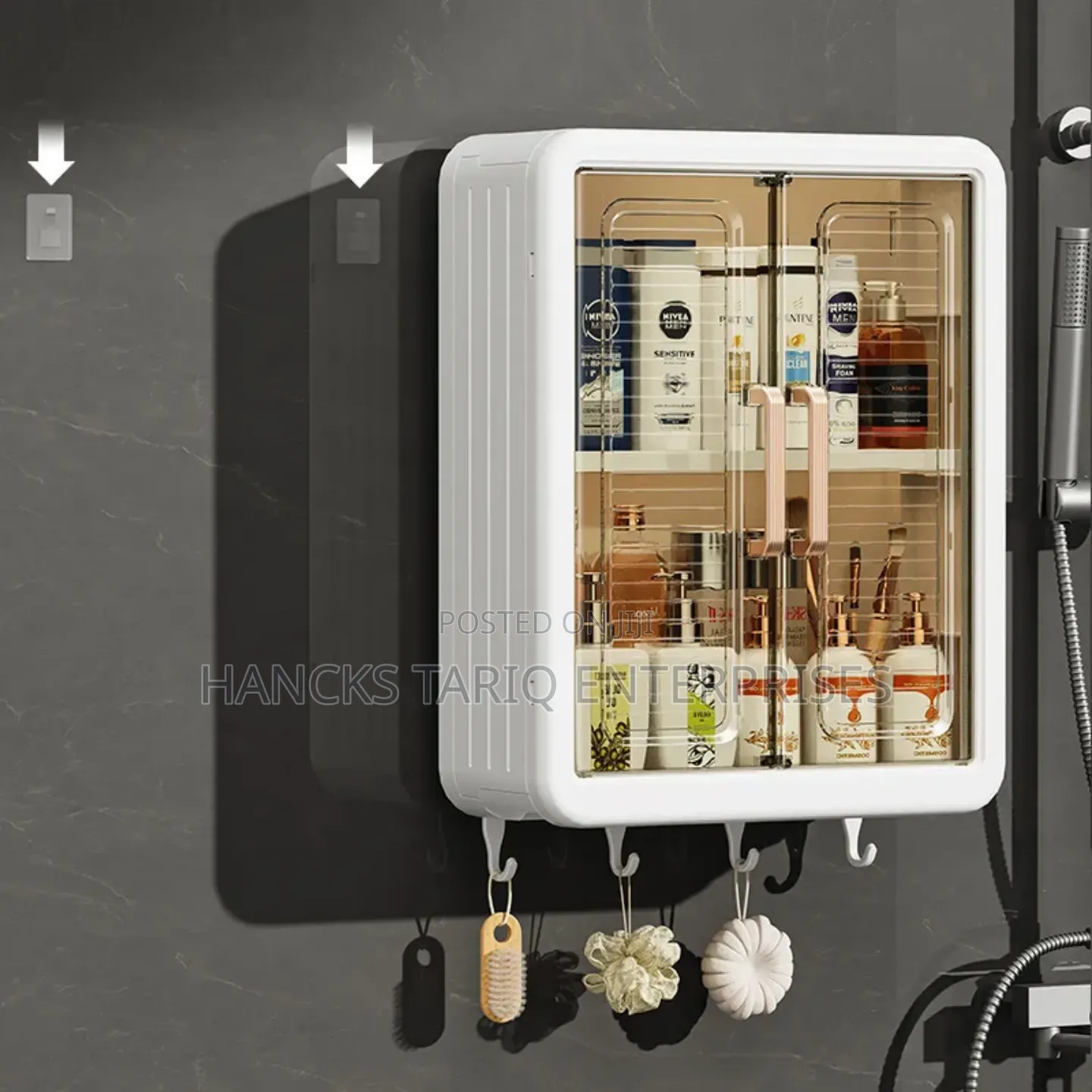 Wall-Mounted Cosmetic Skincare Organizer Cabinet