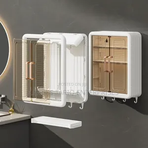 Wall-Mounted Cosmetic Skincare Organizer Cabinet