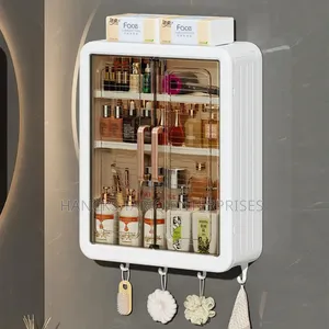 Wall-Mounted Cosmetic Skincare Organizer Cabinet