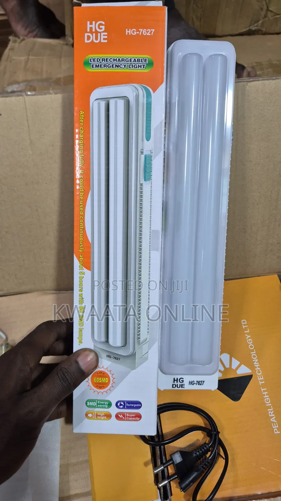 Rechargeable Lamp Hg-7627, 2400 Mah, 60 Smd, Led Emergency Light