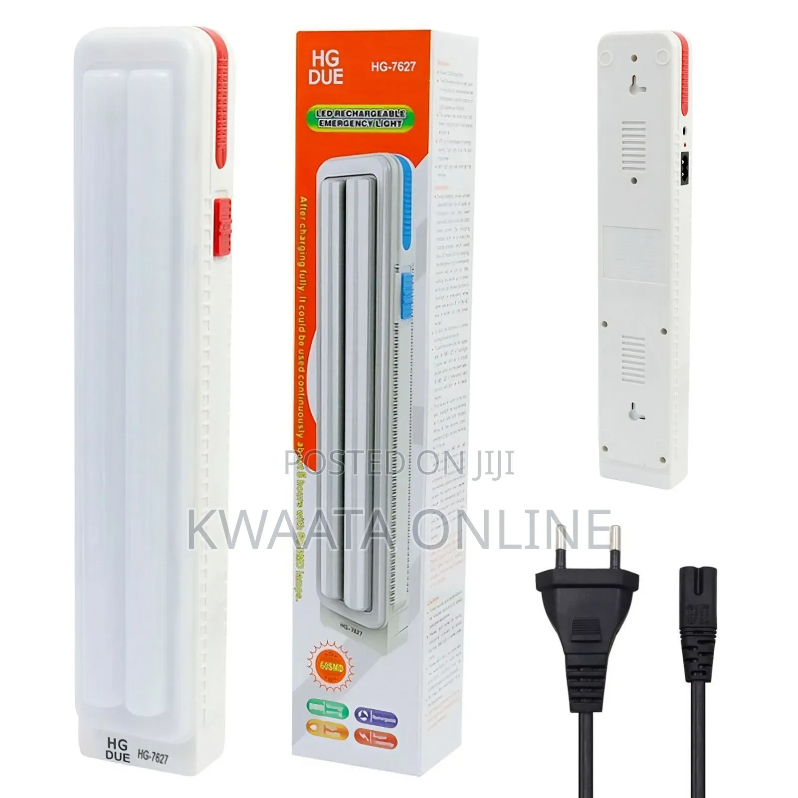 Rechargeable Lamp Hg-7627, 2400 Mah, 60 Smd, Led Emergency Light