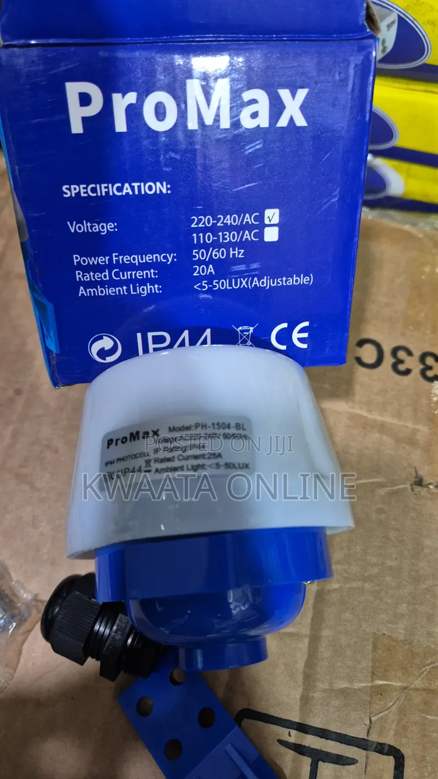 25a Photocell Sensor Outdoor Lighting, Dusk-to-Dawn Timer Switch Ip44