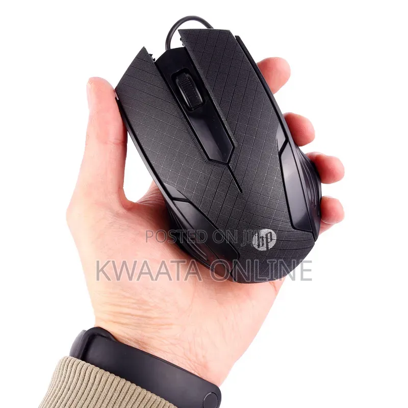 Hp Optical Wired Mouse Black for Computer Laptop