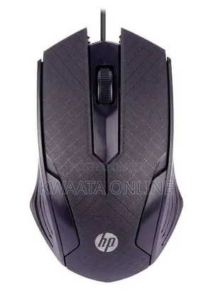 Hp Optical Wired Mouse Black for Computer Laptop