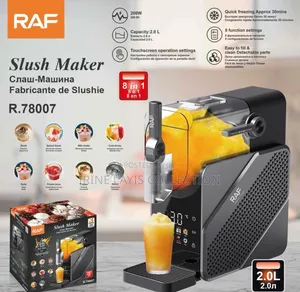 Raf 2-Liter Capacity Slush Maker Featuring a Touchscreen Interface.