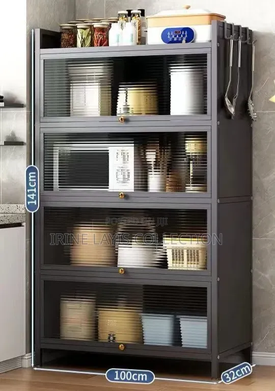 Five-Tier Floor-Standing Kitchen Storage Cabinet .