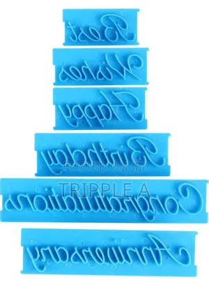 6pcs Cookie Fondant Cutter Decorating Icing Cake Mold