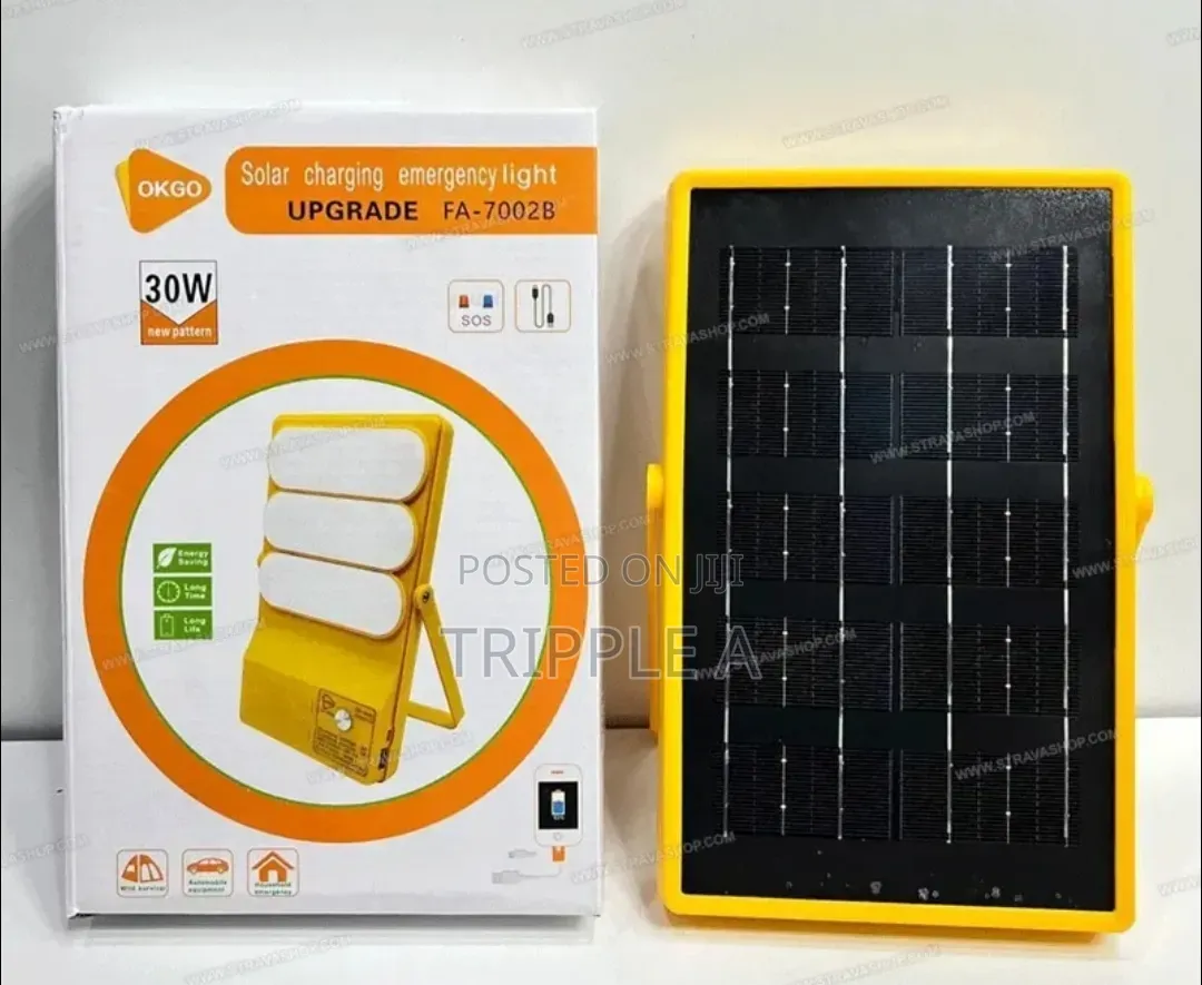 Solar Charging Emergency Light Fa - 7002b