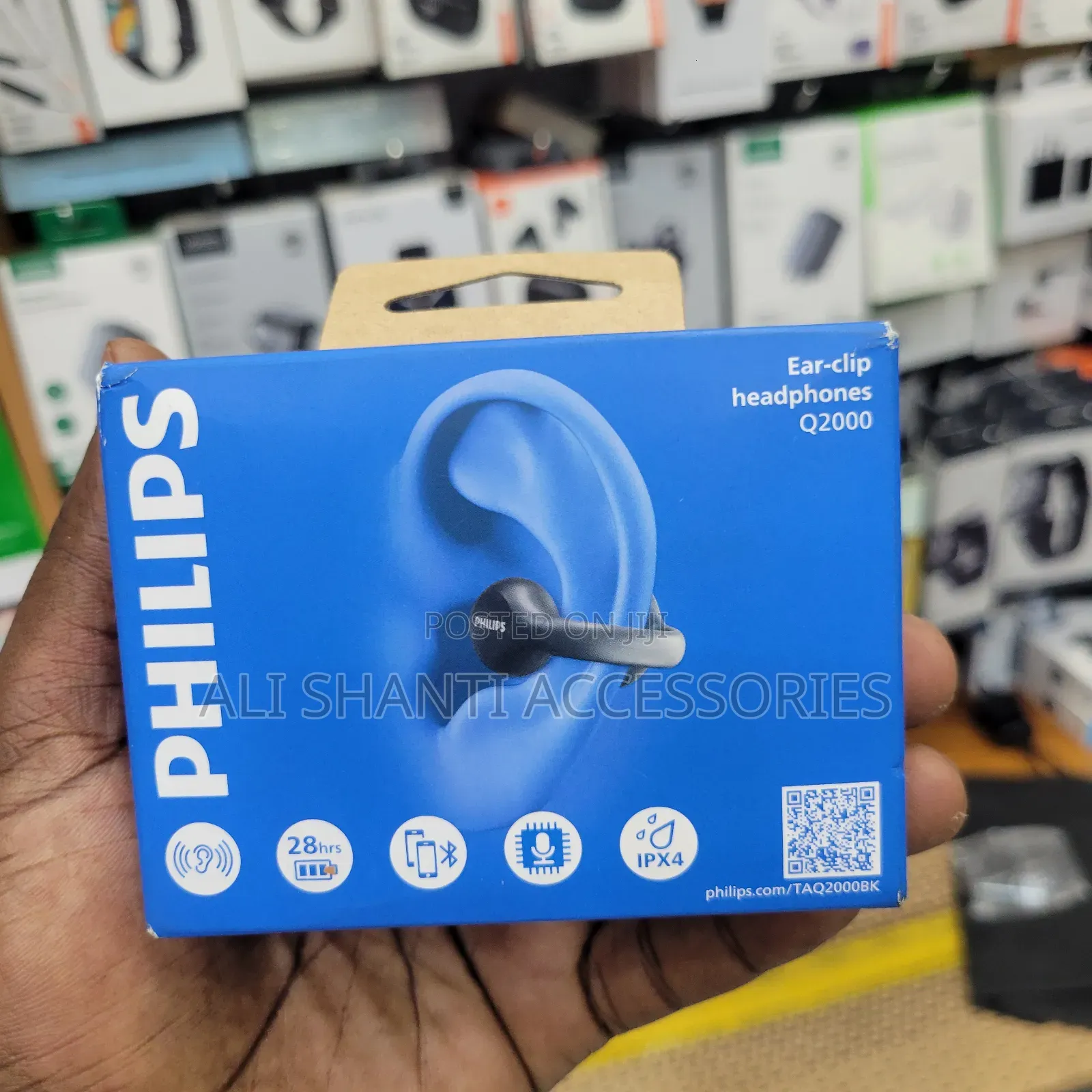 Philips Taq2000bk Black Open-Ear True Wireless Ear-Clip
