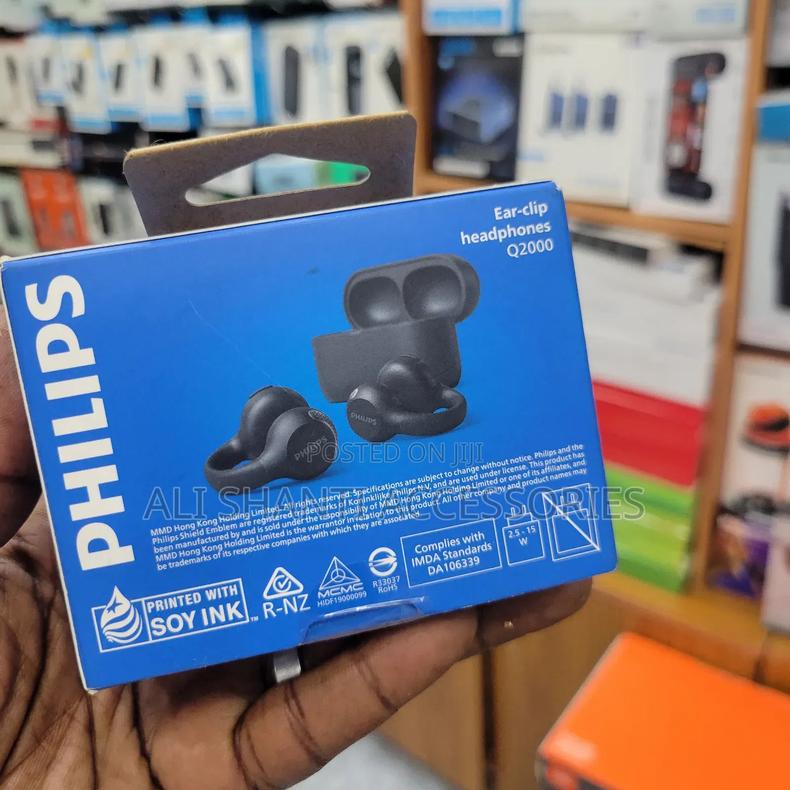 Philips Taq2000bk Black Open-Ear True Wireless Ear-Clip