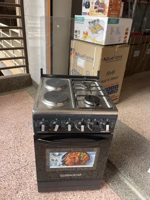 2 Hotplates/2 Gas,Full Electric Oven With Roast Rod Globalstar Cooker