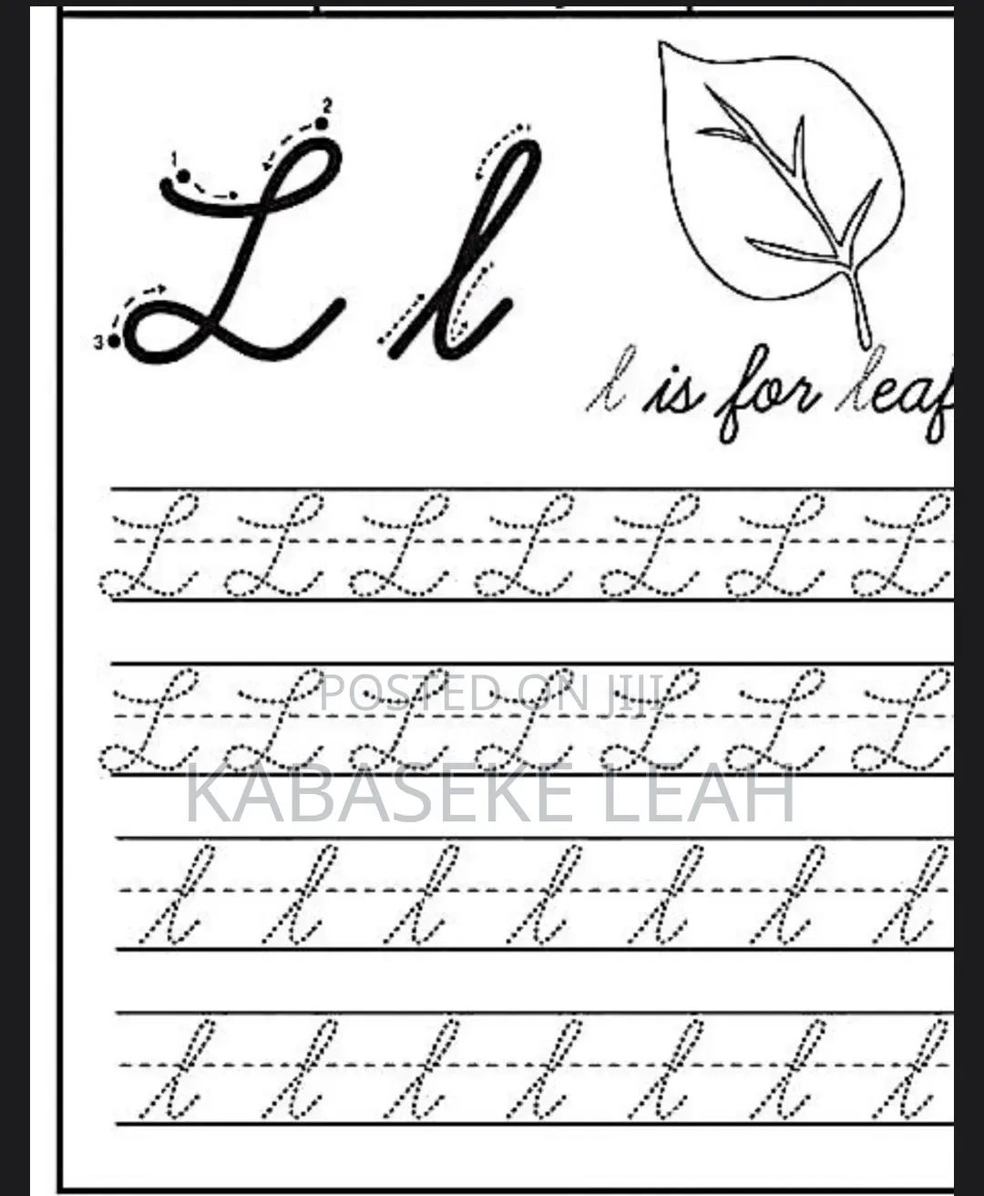 Cursive Handwriting Book
