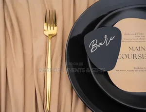 Classy Beige and Black Party Decor Setup