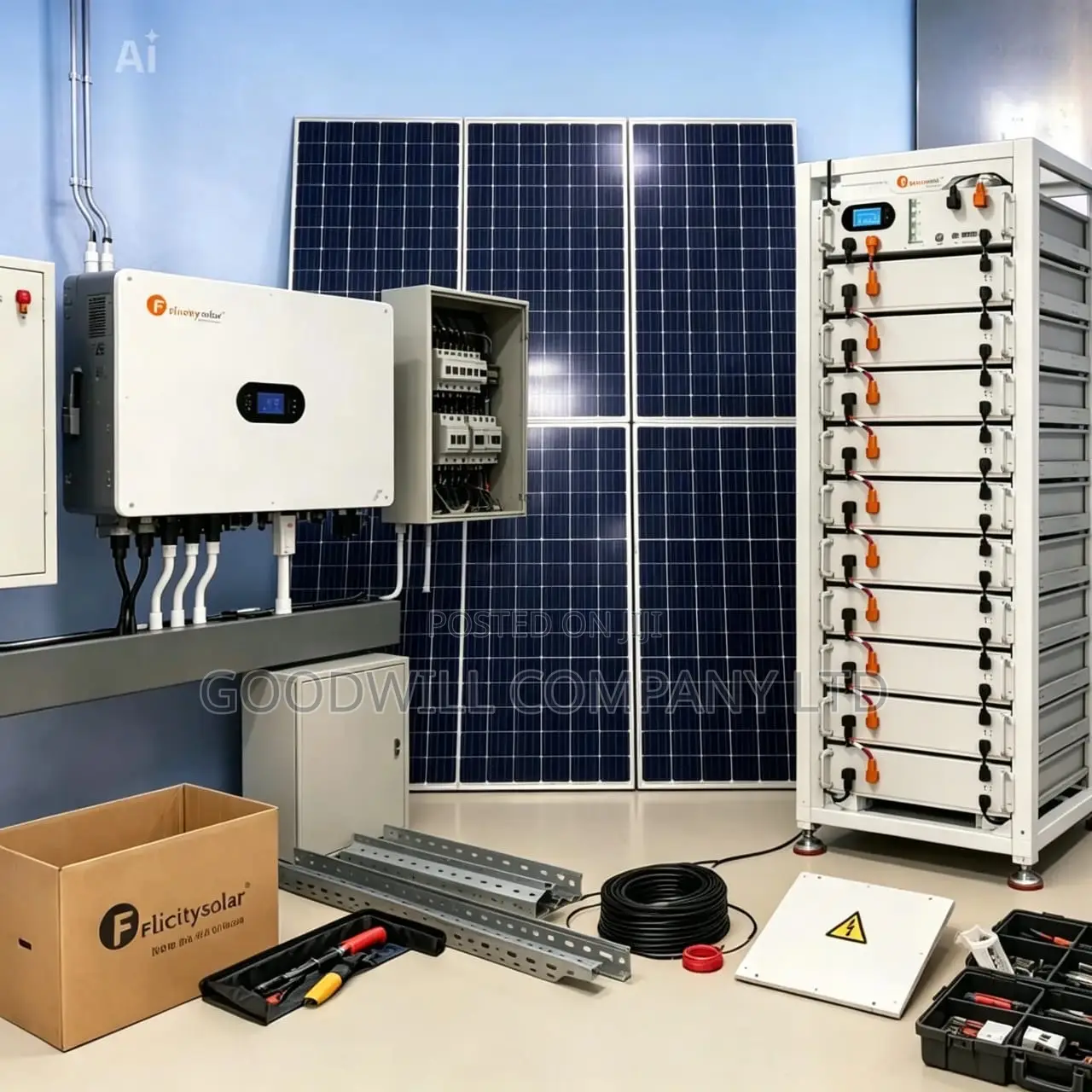 60kwh 50kva 3 Phase Comboindia Commercial Solar System Full Kit