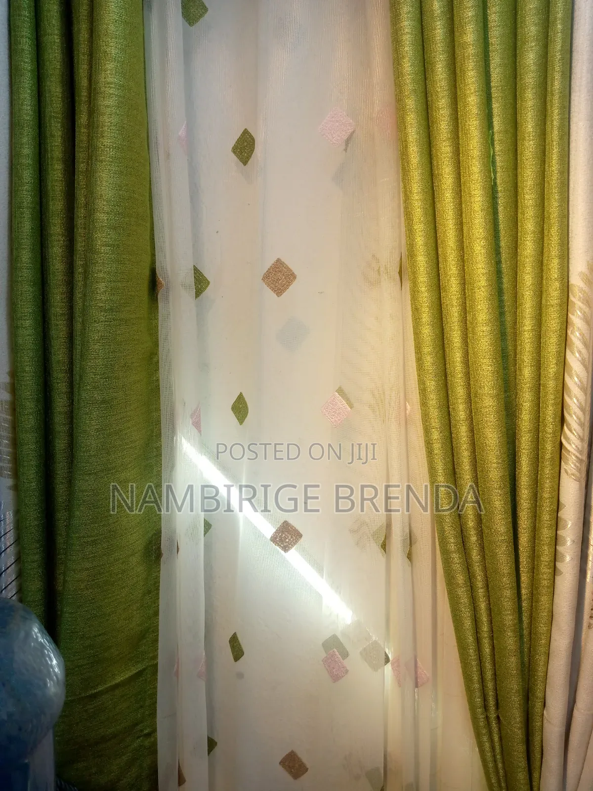 Lemon Green Curtains