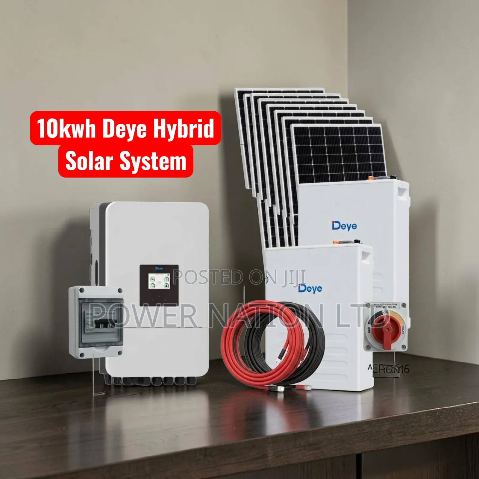 10kwh Deye Hybrid Solar System Full Kit