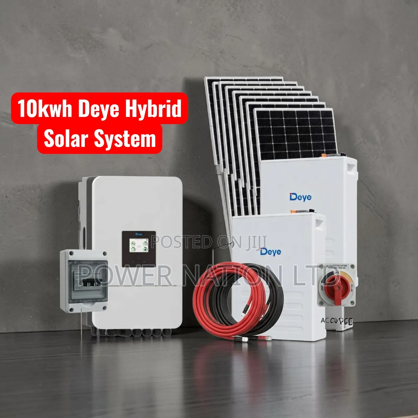 10kwh Deye Hybrid Solar System Full Kit
