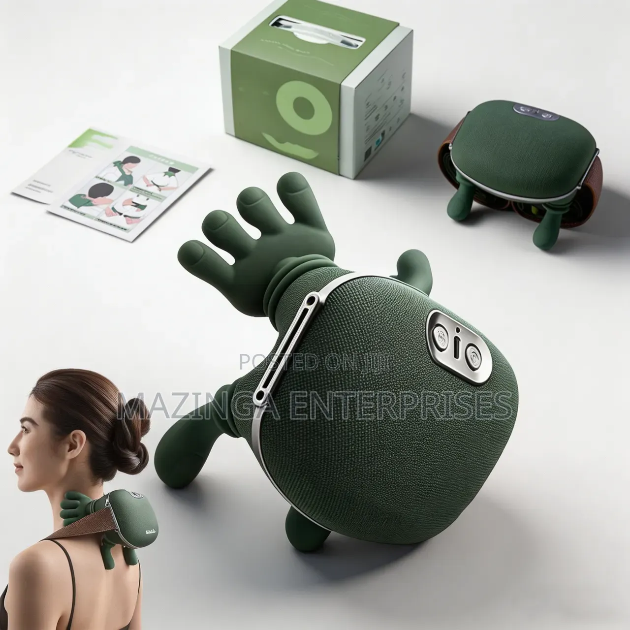 Therapalm Neck and Back Massager With Silicone Human Finger Design