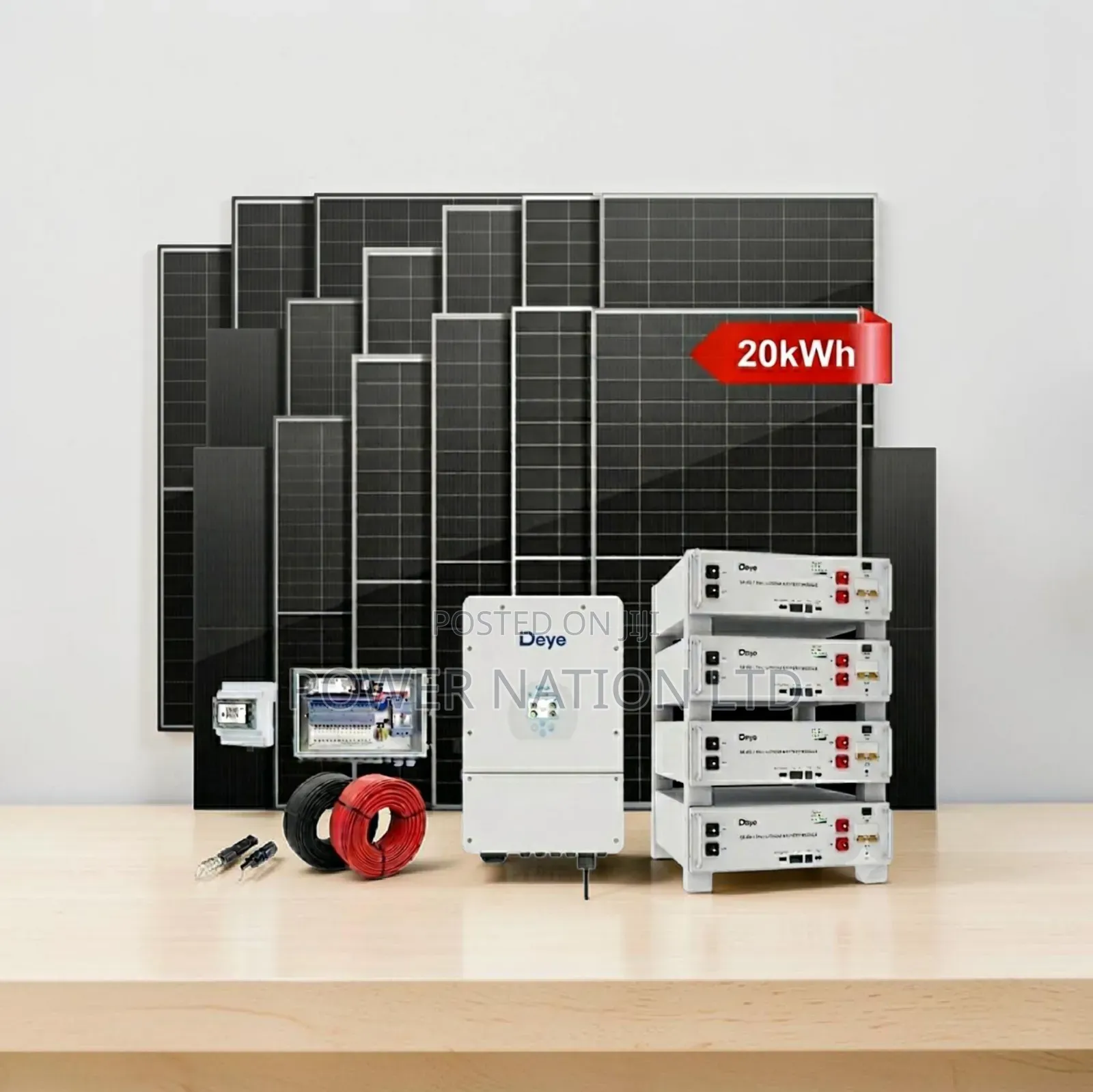 20kwh Deye Hybrid Solar System Full Kit