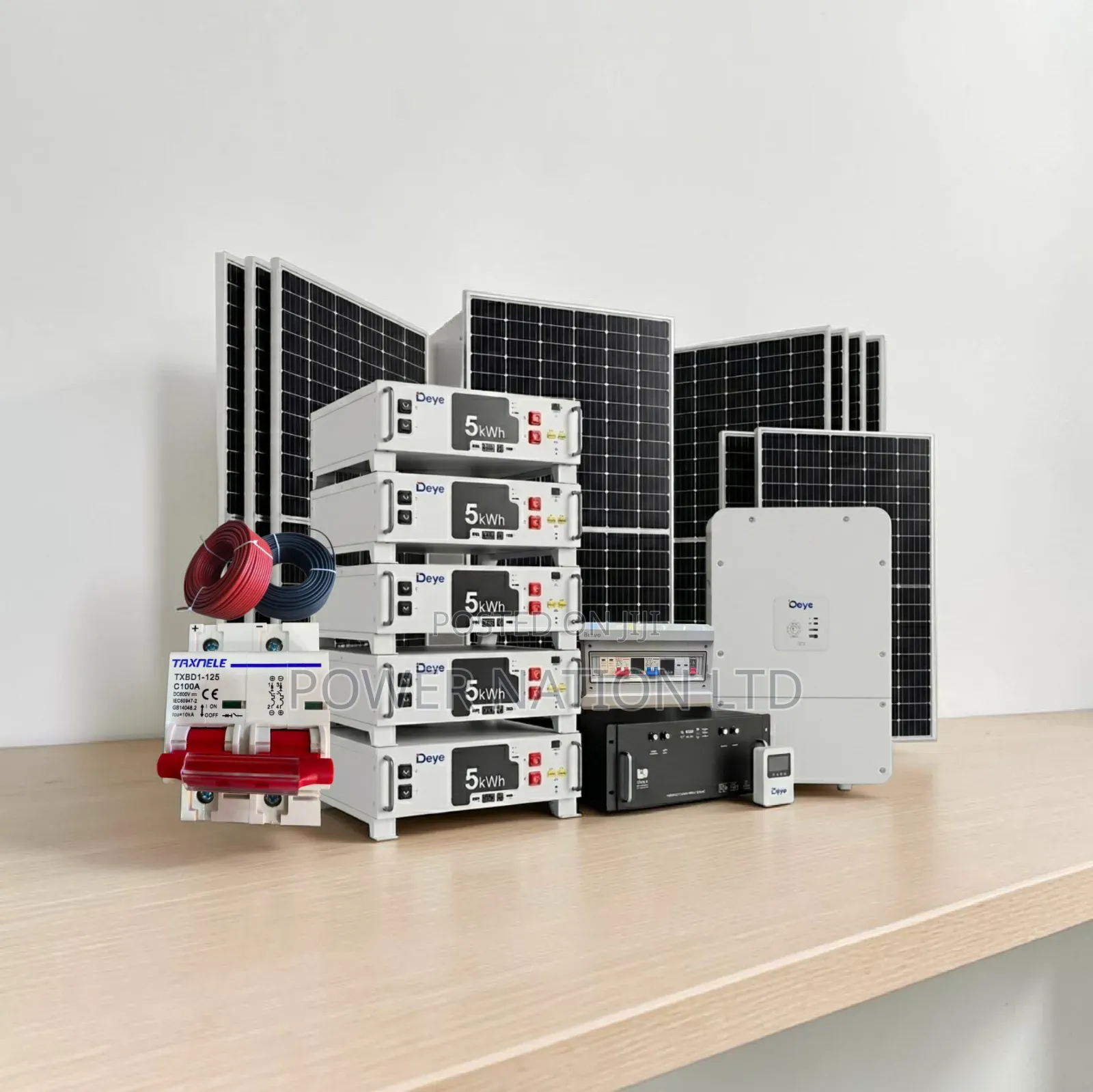 25kwh Deye Hybrid Solar System Full Kit