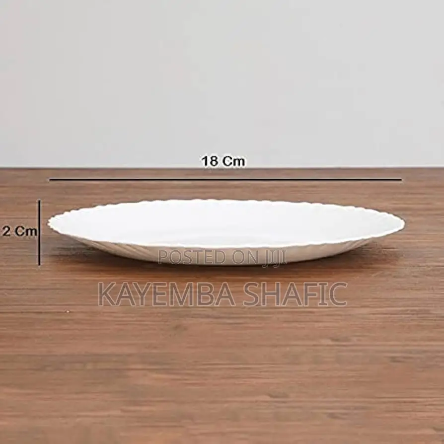 12 PCS Original Luminarc Feston White Dinner Plates (A Dozen)