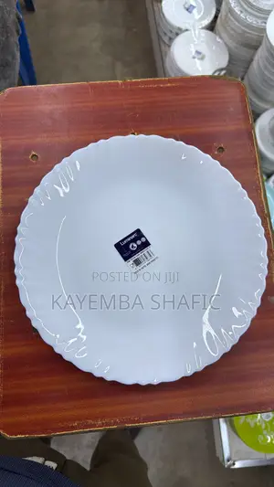 12 PCS Original Luminarc Feston White Dinner Plates (A Dozen)