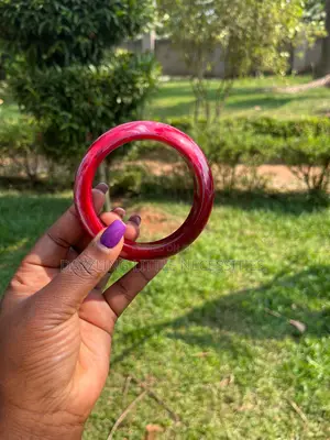 Maroon Swirl Acrylic Bangle