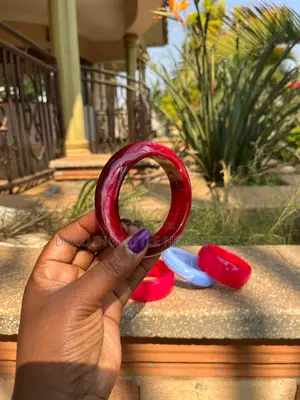 Maroon Swirl Acrylic Bangle