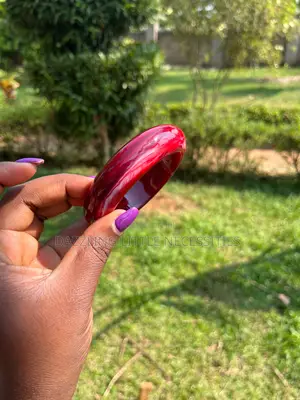 Maroon Swirl Acrylic Bangle