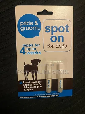 Pride Groom Spot on Insect Flea Repellent for Cats or Dogs