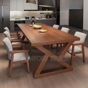 Rectangular 6 Seater Dining Table Mahogani