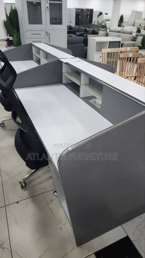 Full Wooden Workstation Four Seater